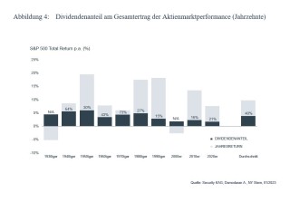 Dividendenanteil am Gesamtertrag der Aktienperformance